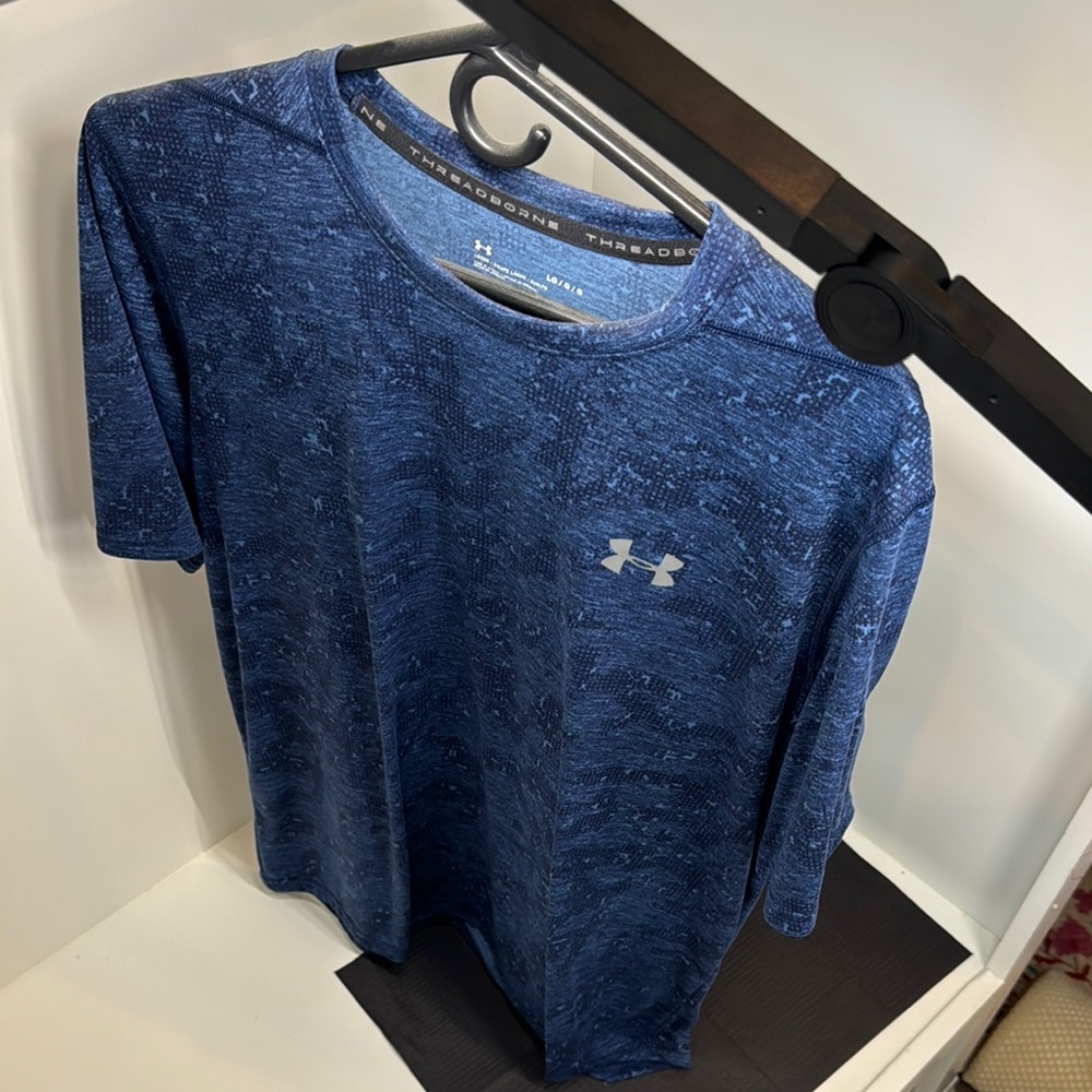 Under Armour Threadborne Blue Tee - image 3